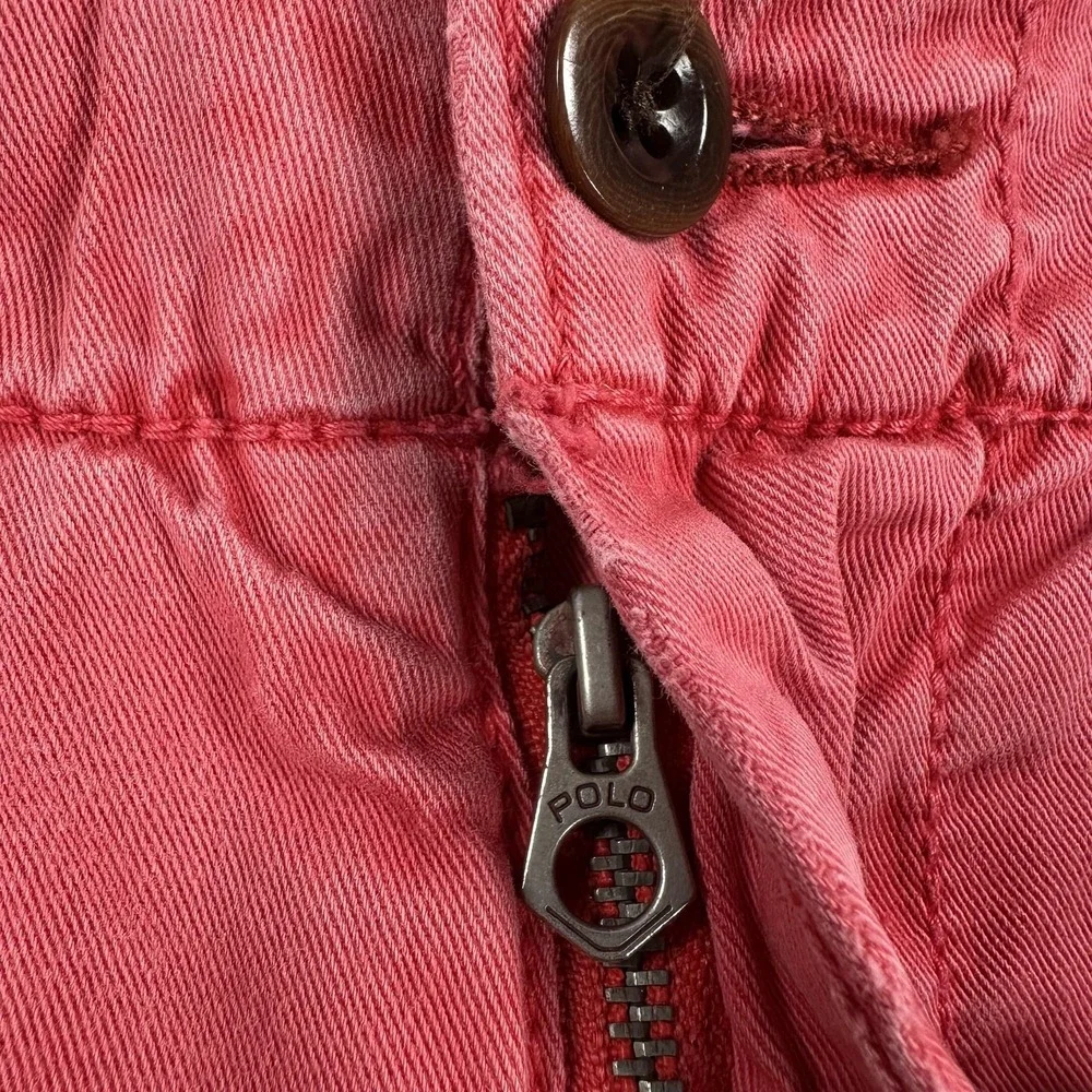 Polo Ralph Lauren Shorts Mens 34 (Fits 35) Pink Chino Drawstring‎ Casual Summer